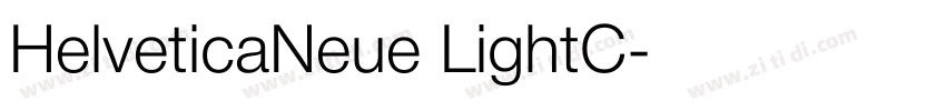 HelveticaNeue LightC字体转换